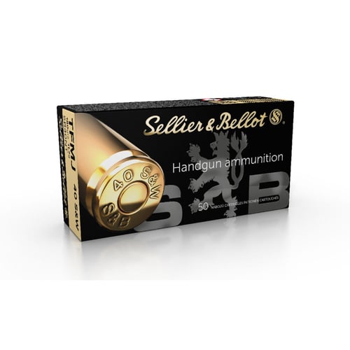 Sellier & Bellot SB40NT Handgun Non-Tox  40 S&W 180 gr Total Full Metal Jacket 50 Per Box/ 20 Case