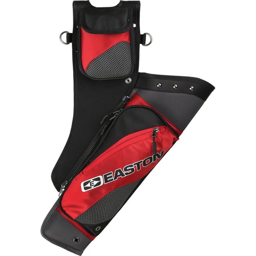 Easton Deluxe Takedown Hip Quiver w/Belt  <br>  Red RH