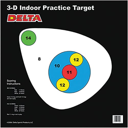 Delta ASA DAIR Target  <br>  Right Facing 25 pk.