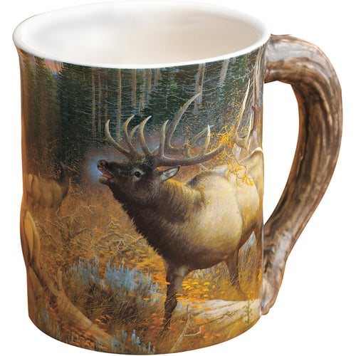Wild Wings Sculpted Mug  <br>  Master of Intimidation Elk