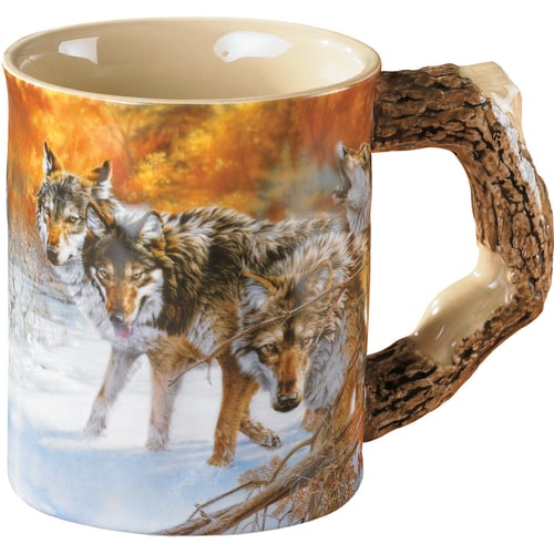 Wild Wings Sculpted Mug  <br>  Body Language Wolves
