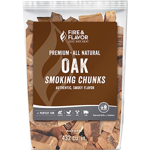Fire and Flavor Wood Chunks  <br>  Oak 4 lbs.