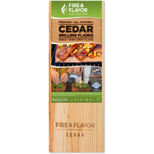 Fire and Flavor Cedar Grilling Plank  <br>  15 in.