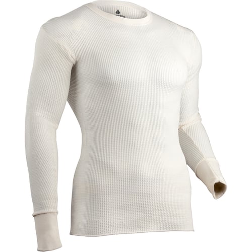 Indera Traditional Long Johns Long Sleeve Shirt  <br>  Natural X-Large