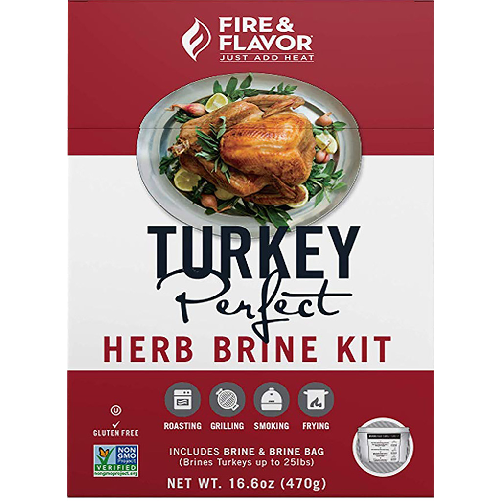 Fire and Flavor Turkey Perfect Brine Kit  <br>  Herb 2 pk.