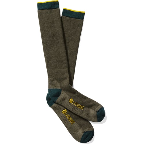 Lacrosse Men's Merino Midweight Socks  <br>  Over Calf Green X-Large