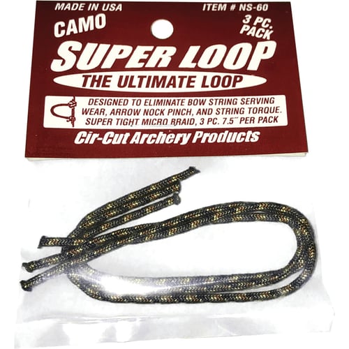 Cir-Cut Release Rope  <br>  Camo 7.5 in. 3 pk.