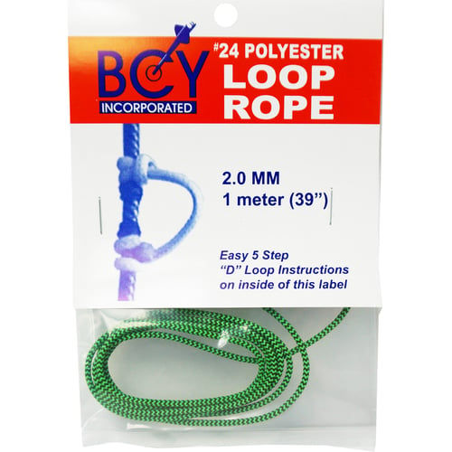 BCY 24 D-Loop Material  <br>  Flo Green/Black 1m