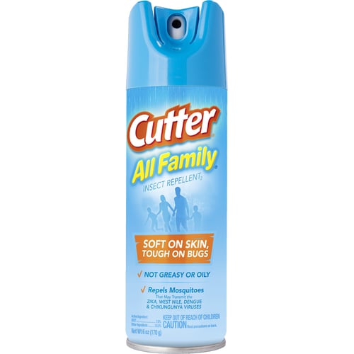Cutter HG-54055 All Family Insect Repellent 6oz Aerosol, 7% DEET