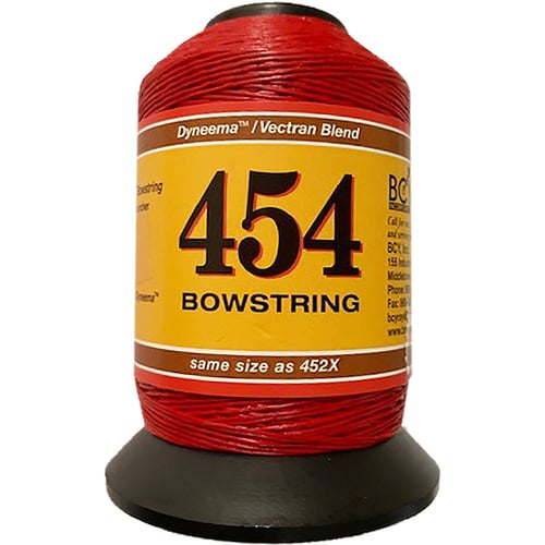 BCY 454 Bowstring Material  <br>  Red 1/4 lb.