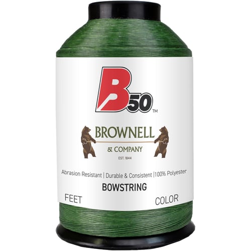 Brownell B50 String Material  <br>  Hunter Green 1/4 lb.