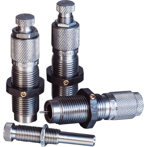 PISTOL CARB 3-DIE SET 38 SPL/357 MAGPremium Carbide 3 Die Sets .38 Special/.357 Magnum/.357 Rem Max - Lyman was theoriginator of the Tungsten Carbide T-C sizing die and InchMulti Inch concept with the addition of extra seating screws for pistol die setsaddition of extra seating screws for pistol die sets | 011516700988