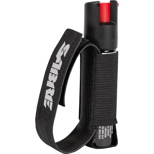 Sabre Red Runners Pepper Spray  <br>  Black with Adjustable Hand Strap