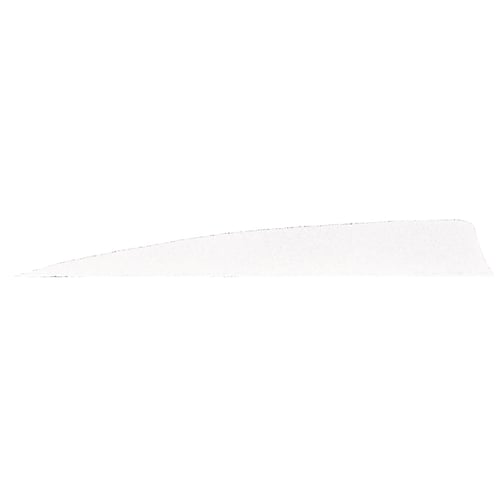 Gateway Shield Cut Feathers  <br>  White 5 in. LW 50 pk.