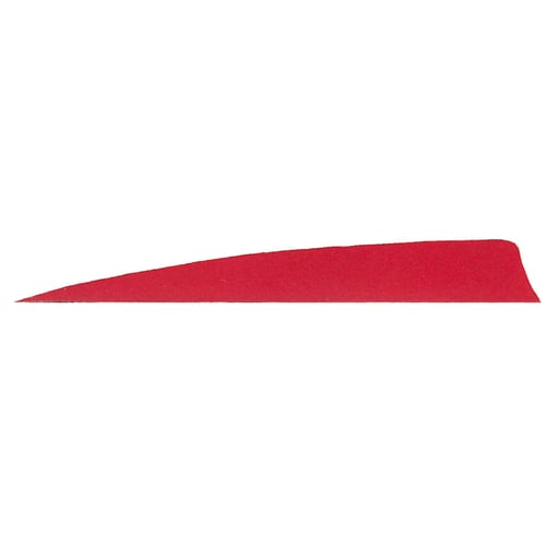 Gateway Shield Cut Feathers  <br>  Red 5 in. LW 50 pk.