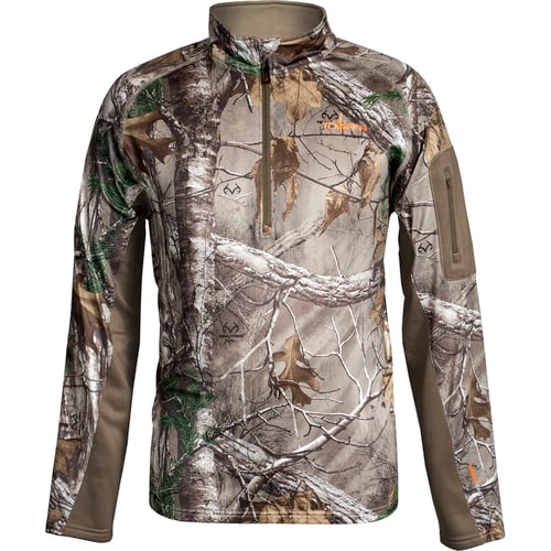 Habit Scent-Factor Pullover 1/4 Zip  <br>  XLarge Realtree Xtra/Cub