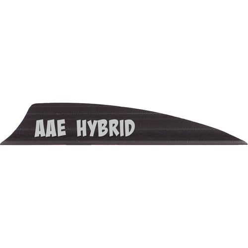 AAE Hybrid 1.85 Vanes  <br>  Black 1.85 in. Shield Cut 100 pk.