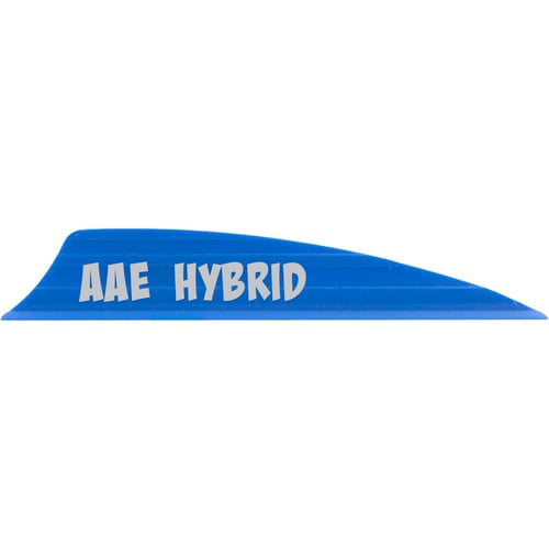 AAE Hybrid 2.0 Vanes  <br>  Blue 1.95 in. Shield Cut 100 pk.