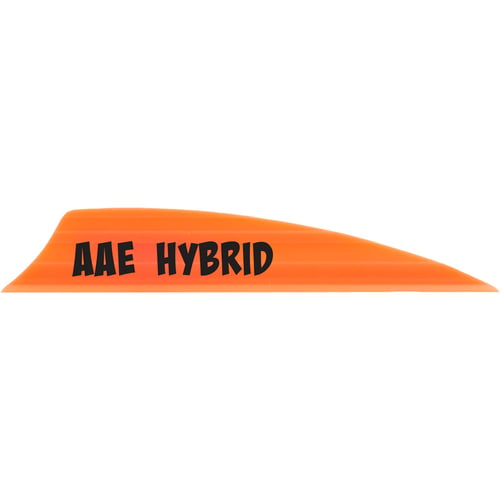 AAE Hybrid 2.0 Vanes  <br>  Fire Orange 1.95 in. Shield Cut 100 pk.