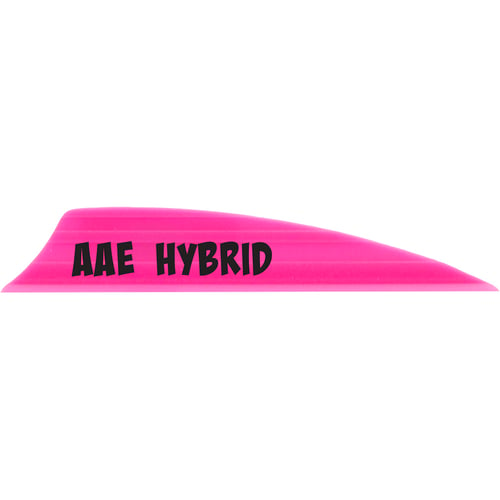 AAE Hybrid 2.0 Vanes  <br>  Hot Pink 1.95 in. Shield Cut 100 pk.