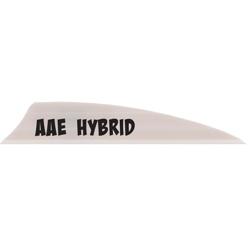 AAE Hybrid 2.0 Vanes  <br>  White 1.95 in. Shield Cut 100 pk.