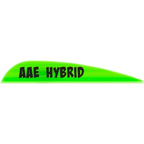 AAE Hybrid 23 Vanes  <br>  Bright Green 2.3 in. 100 pk.