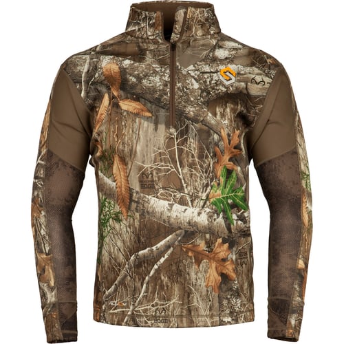 ScentLok BaseLayers AMP Midweight Top  <br>  Realtree Edge Large