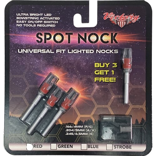 Victory Spot Nock Universal  <br>  Red 4 pk.