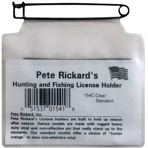 Rickards Hunting License Holder  <br>  Clear