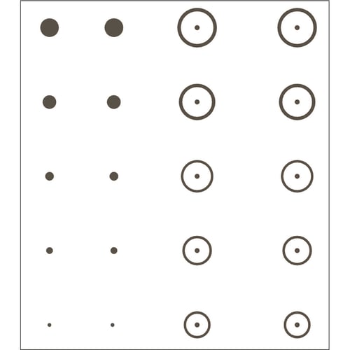 Gunstar Precision Target Reticle Set  <br>  Black