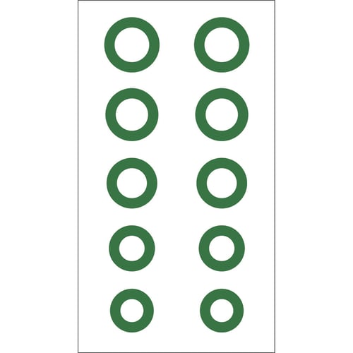 Gunstar Chubby Circle Reticle Set  <br>  Green