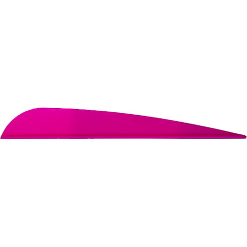 AAE Trad Vanes  <br>  Hot Pink 4 in. 50 pk.