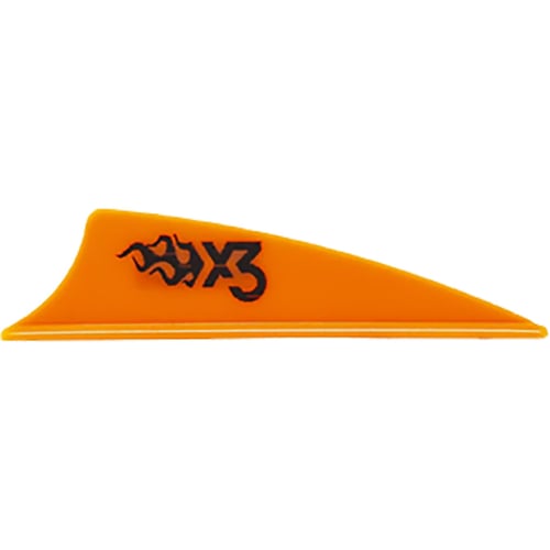 Bohning X3 Vanes  <br>  Neon Orange 1.75 in. 100 pk.