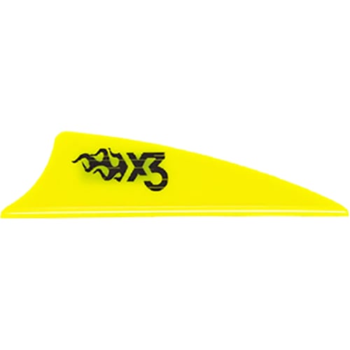 Bohning X3 Vanes  <br>  Neon Yellow 1.75 in. 100 pk.