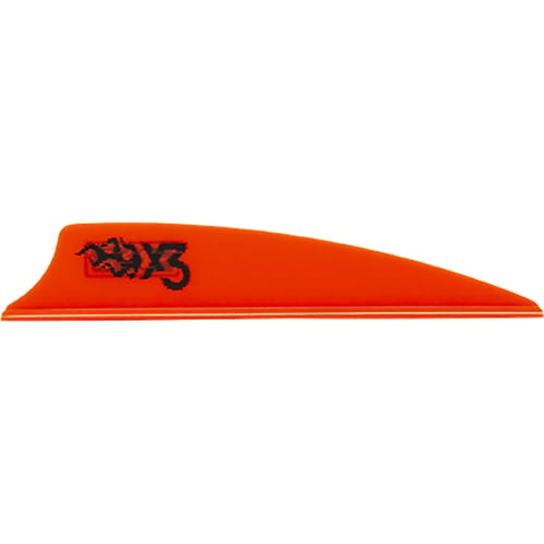 Bohning X3 Vanes  <br>  Neon Red 2.25 in. 100 pk.