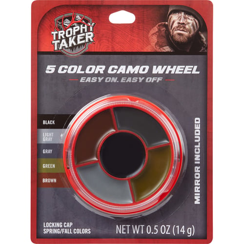 Trophy Taker Ambush Facepaint  <br>  5-Color Camo Wheel