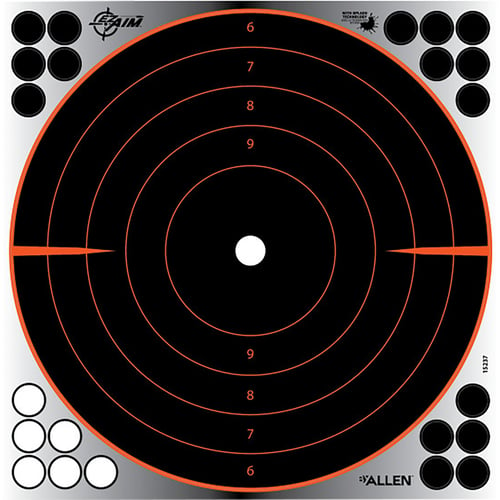 EzAim Reflective Bullseye Adhesive Target  <br>  12x12 4 pk.