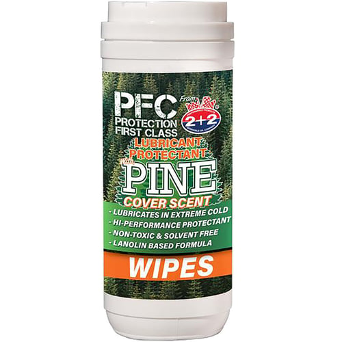 PFC Gun Oil Wipes  <br>  Pine Scent
