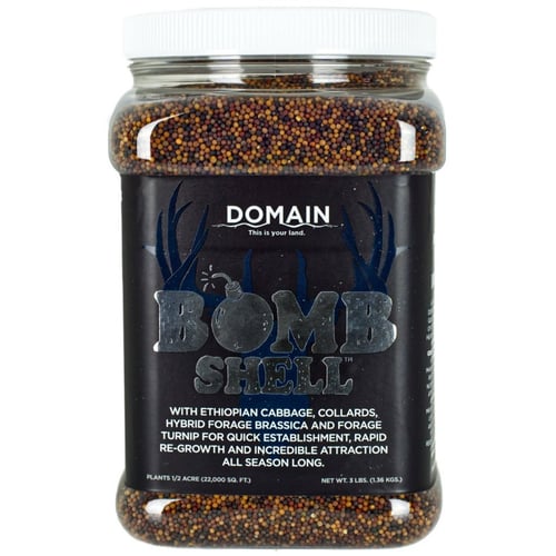 Domain BMSFP3 Bombshell Food Plot Mix, 3 lbs., Plants 1/2 Acre | 850033777246