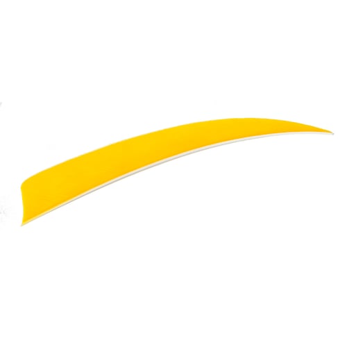 Trueflight Shield Cut Feathers  <br>  Yellow 5 in. LW 100 pk.