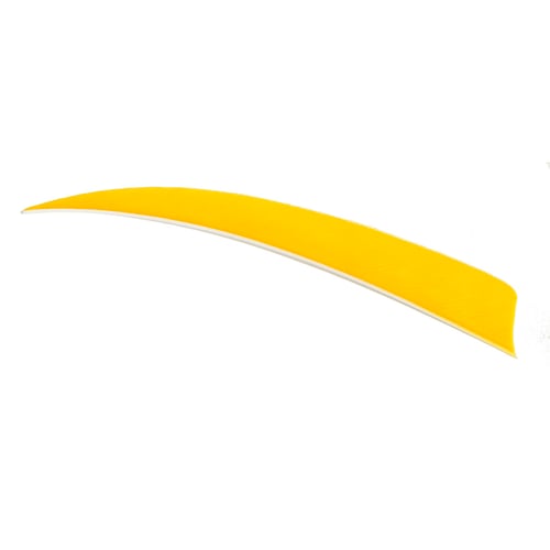 Trueflight Shield Cut Feathers  <br>  Yellow 4 in. RW 100 pk.