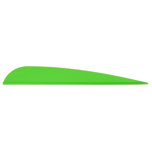 AAE Elite Plastifletch Vanes  <br>  Bright Green 3.875 in. 100pk.