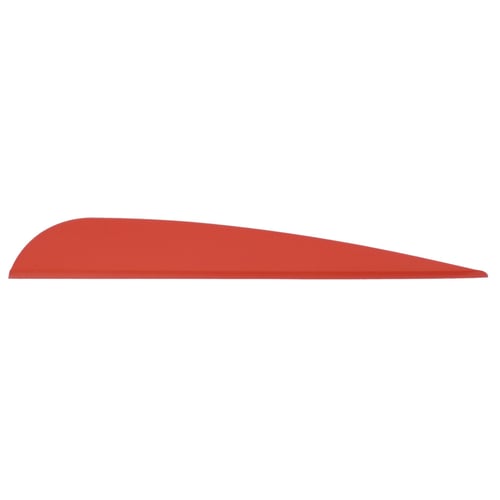 AAE Elite Plastifletch Vanes  <br>  Red 3.875 in. 100 pk.