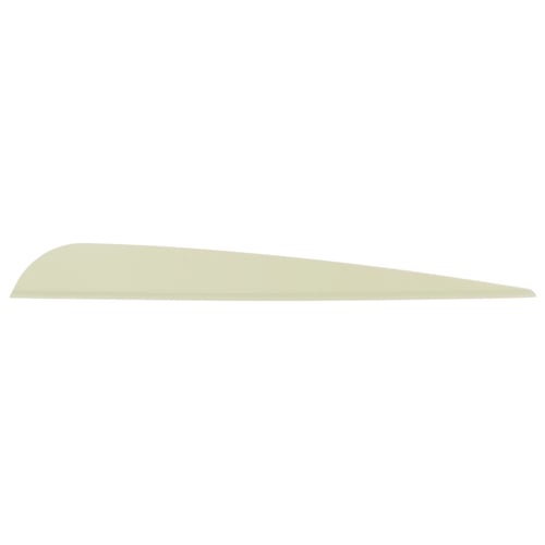 AAE Elite Plastifletch Vanes  <br>  White 4.75 in. 100 pk.