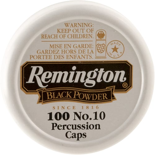 Remington Percussion Caps  <br>  No. 10 100 pk. HAZMAT