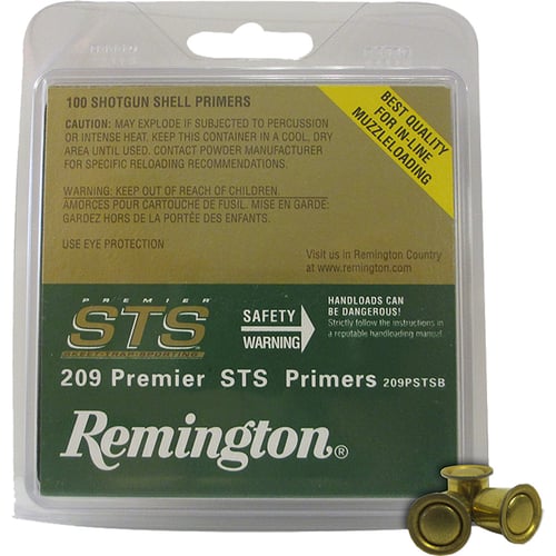 Remington Shotshell Primers  <br>  209 Premier STS Clampack 100 pk. HAZMAT
