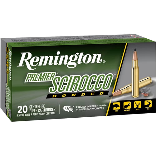 Remington Scirocco Bonded Centerfire Rifle Ammo