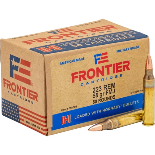 FRONTIER .223 REM 55 GR FMJ 50 RD  ORIENTED Ammunition | .223 REM | 090255715231