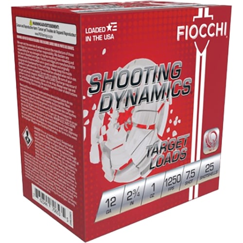 Fiocchi 12SD1X75 Shooting Dynamics  12 Gauge 2.75