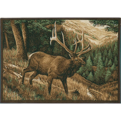 Custom Printed Rug  <br>  Elk